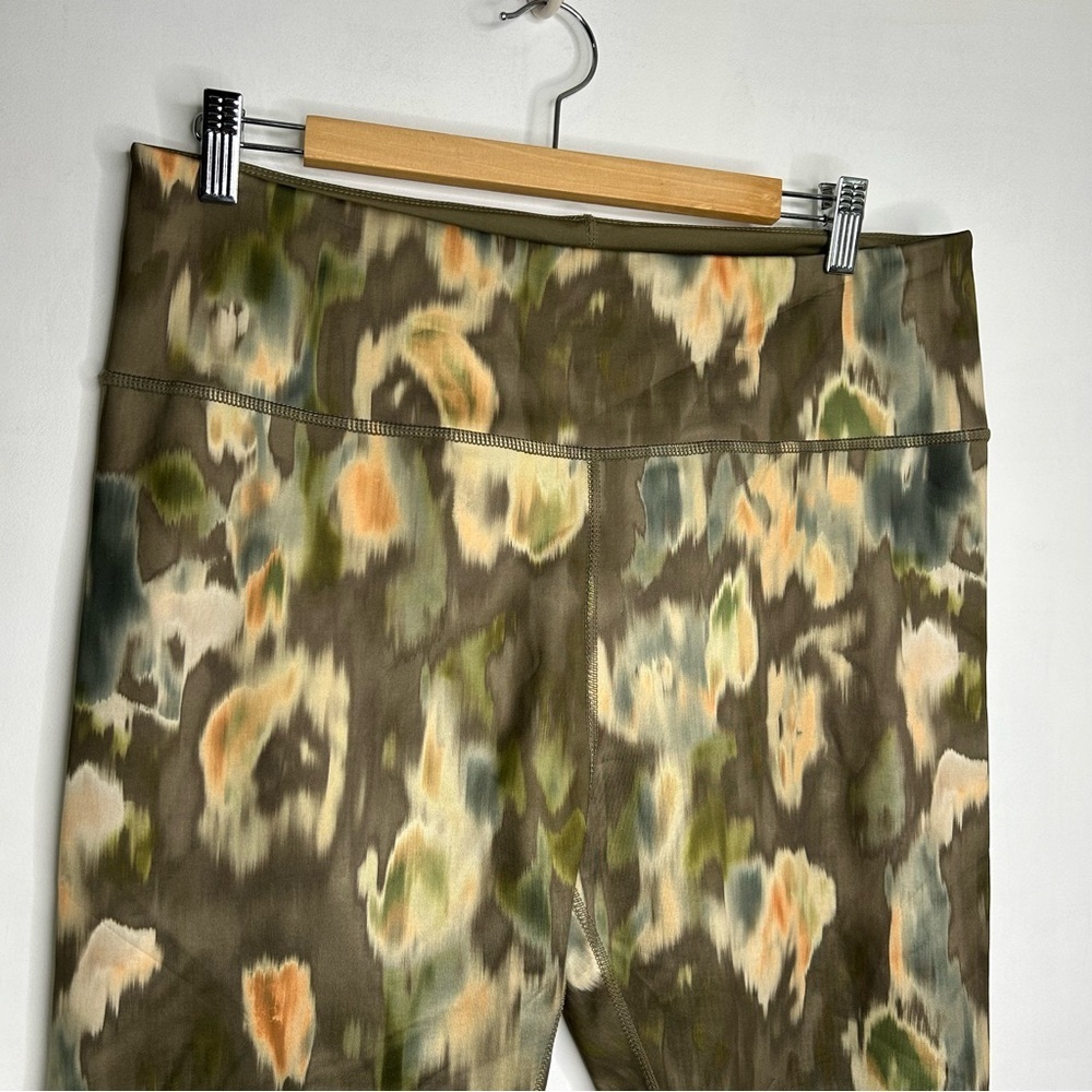 Reversible Green Patterned Leggings Small - Picture 3 of 13